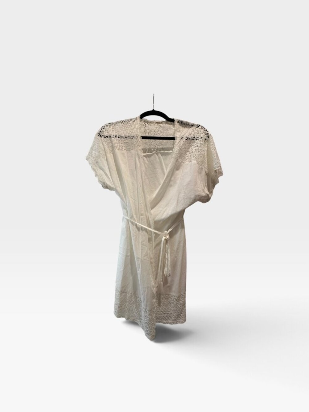 White Lace Sheer Bathing Suit Cover-Up Dress Size S/M